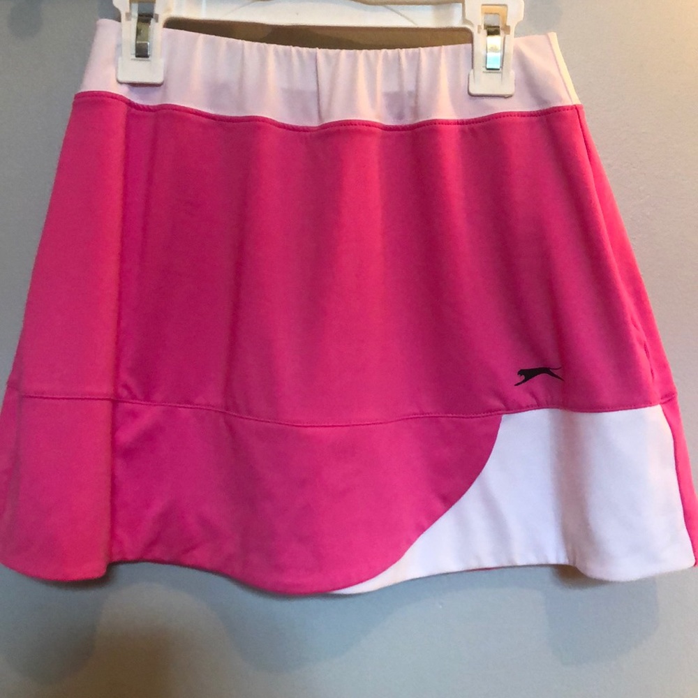 Slazenger Pink and White Athletic Skirt